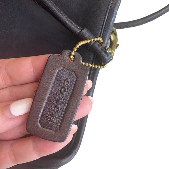Vintage Coach Clutch Shoulder Bag Brown Full Grain‎ Leather Old Money Quiet Luxe - Picture 4 of 12